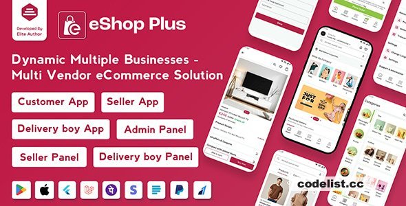 eShop Plus v1.0.6 – Multi Vendor eCommerce, Multi Module Flutter App with Laravel Admin Panel