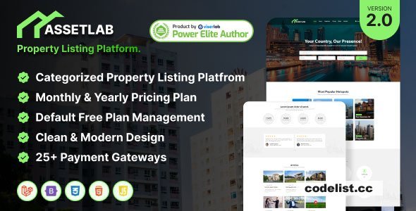 AssetLab v2.0 – Property Listing Platform – nulled